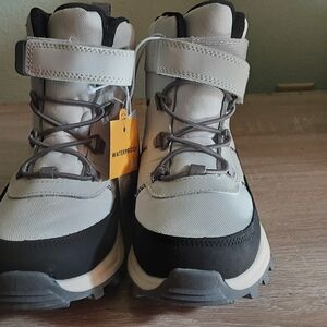 Cat & Jack Gray and Black Kids Waterproof Snow Boots